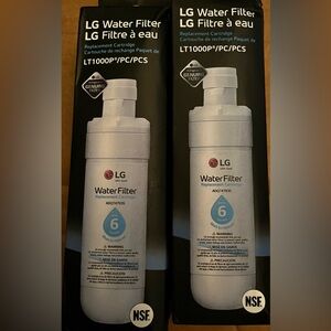 LG Water Filter Replacement Cartridge LT1000P x2